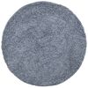 vidaXL Teppich Shaggy Hochflor Modern Blau &Oslash; 200 cm
