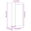 vidaXL Schuhschrank Wei&szlig; 52x37,5x100 cm Holzwerkstoff