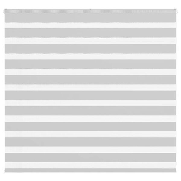vidaXL Doppelrollo Hellgrau 155x100 cm Stoffbreite 150,9 cm Polyester