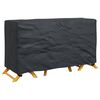 vidaXL M&ouml;belbezug Uni Schwarz 180 x 70 x 90 cm 600D