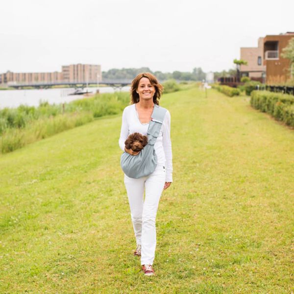 4Lazylegs Haustiertasche Pocket Canvas Segeltuch 15 kg Grau 2156