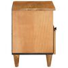 vidaXL Nachttisch 2 pcs Hellbraun 40 x 33 x 46 cm Massivholz Akazie