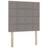 vidaXL Aufbewahrungsbett mit Matratze Taupe 90 x 200 cm Polyester