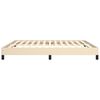 vidaXL Bettgestell ohne Matratze Creme 180x200 cm Stoff