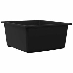 vidaXL K&uuml;chensp&uuml;le Schwarz 38 x 44 x 20 cm Granit