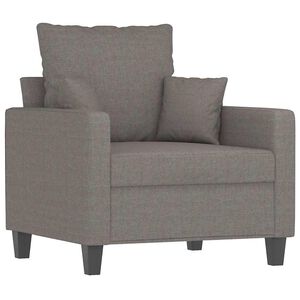 vidaXL Sessel Taupe 60 cm Stoff
