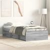 vidaXL Bettgestell Grau Sonoma 75x190 cm