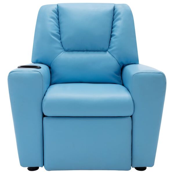 vidaXL Kindersessel Kunstleder Blau