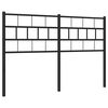 vidaXL Ersatz-Kopfteil Metall Schwarz 135 cm