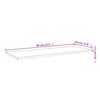 vidaXL B&uuml;cherregal-Bretter 4 Stk. Hochglanz-Grau 80x30x1,5 cm