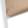 vidaXL Esszimmerst&uuml;hle 2 pcs Wei&szlig; 54 x 57 x 73 cm Massives Gummiholz