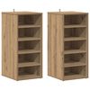 vidaXL Schuhschr&auml;nke 2 Stk. Artisan-Eiche 32x35x70 cm Holzwerkstoff
