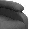 vidaXL Massagesessel mit Aufstehhilfe Dunkelgrau Stoff