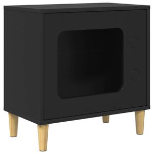 vidaXL Katzenhaus Schwarz 51 x 30 x 52 cm Holzwerkstoff