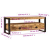 vidaXL TV-Schrank 120x35x45 cm Massivholz Mango
