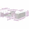 vidaXL Gartensofa-set mit Kissen 12 pcs Beige und Creme Poly-Rattan
