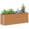 vidaXL Hochbeet Hellbraun 195 x 50 x 68 cm Verzinkter Stahl