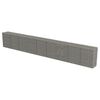vidaXL Gabionenwand mit Abdeckung Verzinkter Stahl 900&times;50&times;100 cm