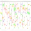 vidaXL Lichtervorhang LED Eiszapfen 10 m 400 LED Bunt 8 Funktionen