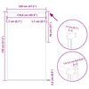 vidaXL Verdunkelungsrollo Schwarz 120x130 cm Stoffbreite 116,6 cm