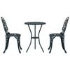 vidaXL Garten Bistro Set 3 pcs Gr&uuml;n Aluminium