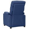 vidaXL Massagesessel Blau Stoff