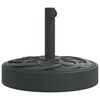vidaXL Sonnenschirmst&auml;nder f&uuml;r &Oslash;38/48 mm Mast 25 kg Rund