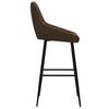 vidaXL Barhocker 2 Stk. Dunkelbraun Kunstleder