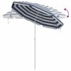 vidaXL Sonnenschirm Blau und Wei&szlig; 161 x 161 x 193 cm Polyester