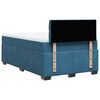 vidaXL Boxspringbett mit Matratze Blau 120x190 cm Samt