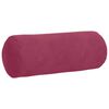 vidaXL Bolsterkissen 2 St&uuml;ck Weinrot &Oslash; 15 x 40 cm Cordstoff