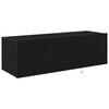vidaXL TV-Wandschrank 2 pcs Schwarz Eichen-Optik 100 x 35 x 31 cm