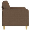 vidaXL 2-Sitzer-Sofa Braun 120 cm Stoff
