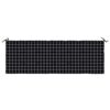 vidaXL Gartenbank-Auflage Schwarz Karomuster 150x50x4 cm Oxford-Gewebe