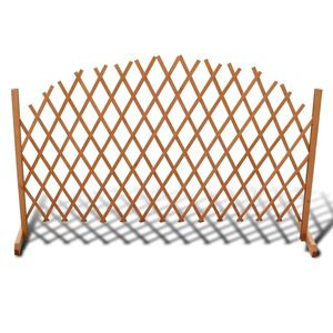 vidaXL Spalierzaun Massivholz 180x100 cm