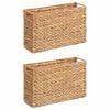 vidaXL Zeitschriftenk&ouml;rbe 2 stk. Wasserhyazinthe 39 x 14 x 25 cm Natur