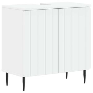 vidaXL Waschbeckenschrank ZWOLLE Wei&szlig; 59,5 x 31,5 x 59 cm