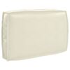 vidaXL Pallet Kissen Set 3 pcs Creme 120 x 80 x 12 cm Oxford Stoff