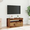 vidaXL TV-Schrank mit LED-Leuchten Altholz-Optik 75x35x40 cm