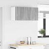 vidaXL H&auml;ngeschrank Grau Sonoma und Wei&szlig; 40 x 31 x 40 cm Holzwerkstoff