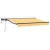 vidaXL Manueller Markisenrahmen mit LEDs Sand 4 x 3 m
