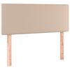 vidaXL Boxspringbett mit Matratze & LED Cappuccino-Braun 120x200cm