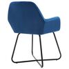 vidaXL Esszimmerst&uuml;hle 2 Stk. Blau Samt