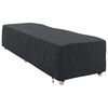 vidaXL Loungerh&uuml;lle Uni Schwarz 74 x 210 x 40 cm Stoff