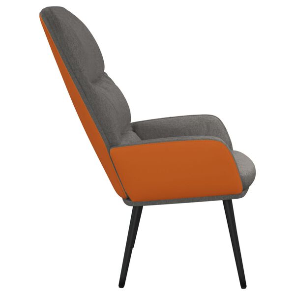 vidaXL Relaxsessel Hellgrau Stoff