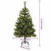 vidaXL K&uuml;nstlicher klappbarer Weihnachtsbaum mit Tannenzapfen 120 cm