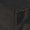 vidaXL Konsolentisch Schwarz 90x30x76 cm Massivholz Mango und Eisen