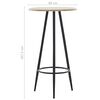 vidaXL 3-tlg. Bar-Set Kunstleder Braun