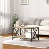 vidaXL Couchtisch Sonoma-Eiche 80x50x45 cm Holzwerkstoff und Eisen