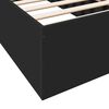 vidaXL Bettgestell Schwarz 100x200 cm Holzwerkstoff